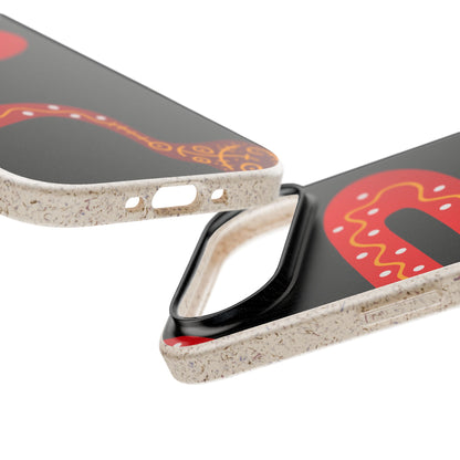 Funda de móvil biodegradable - Wiyu - "La serpiente emplumada" – Serie Amazonía