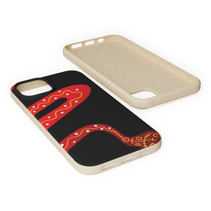 Funda de móvil biodegradable - Wiyu - "La serpiente emplumada" – Serie Amazonía