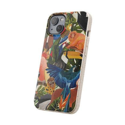 Funda Biodegradable | Pintura Aves de la Amazonía | iPhone y Samsung