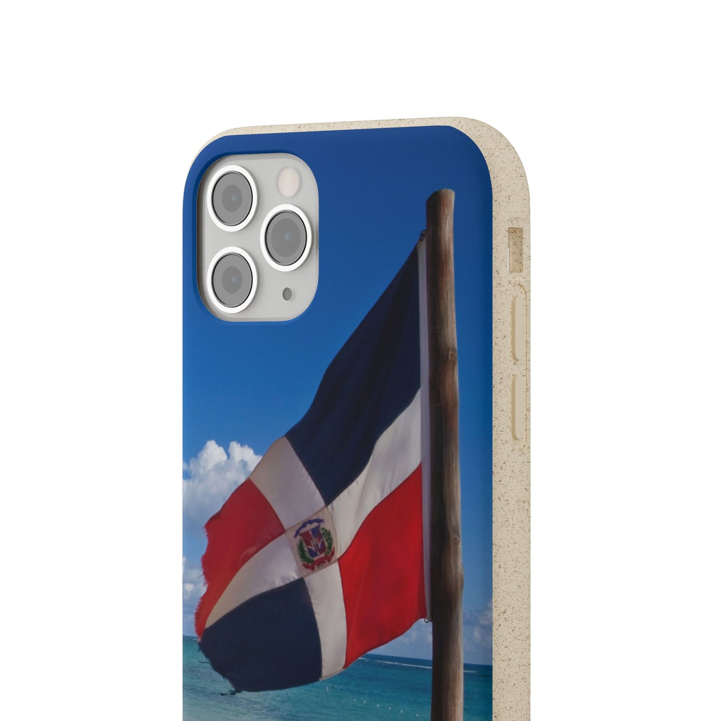 Funda Biodegradable | Bandera de RD en la Playa 🇩🇴 | iPhone y Samsung