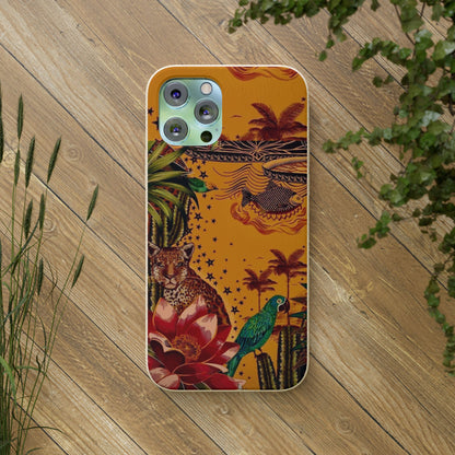 🌿 Fundas Biodegradables – Pintura de la Amazonía | Funda Ecológica para iPhone y Samsung
