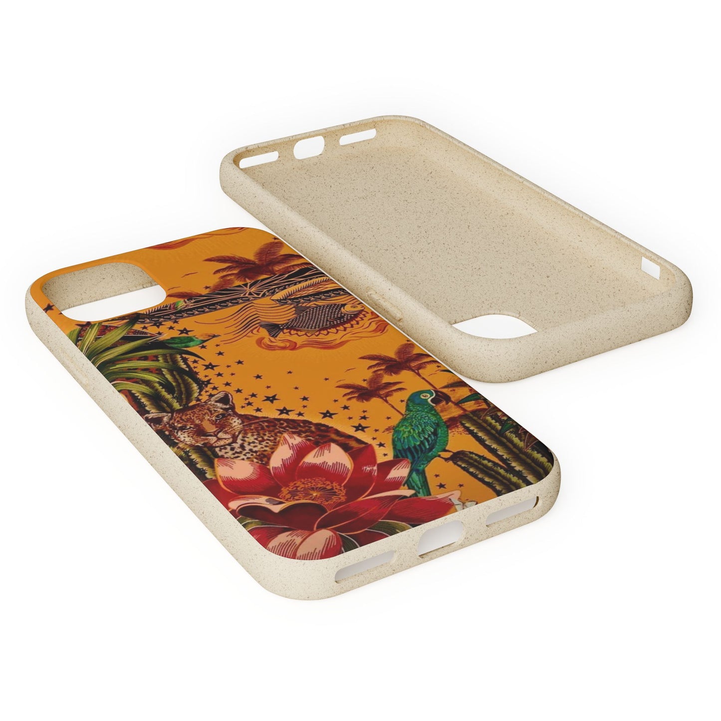 🌿 Fundas Biodegradables – Pintura de la Amazonía | Funda Ecológica para iPhone y Samsung
