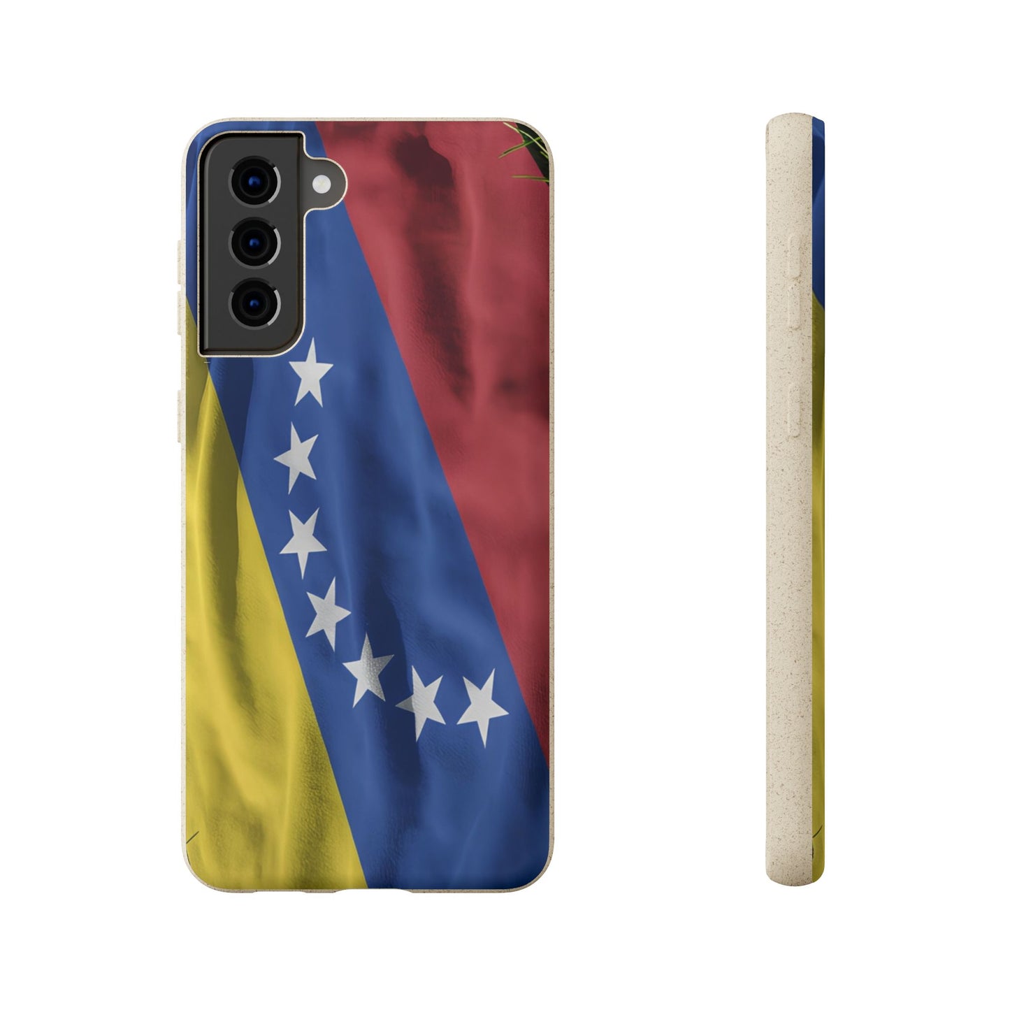 Forro para Celular Bandera de Venezuela | 7 Estrellas | Biodegradable | Personalízalo con tus iniciales o nombre
