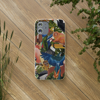 Funda Biodegradable | Pintura Aves de la Amazonía | iPhone y Samsung