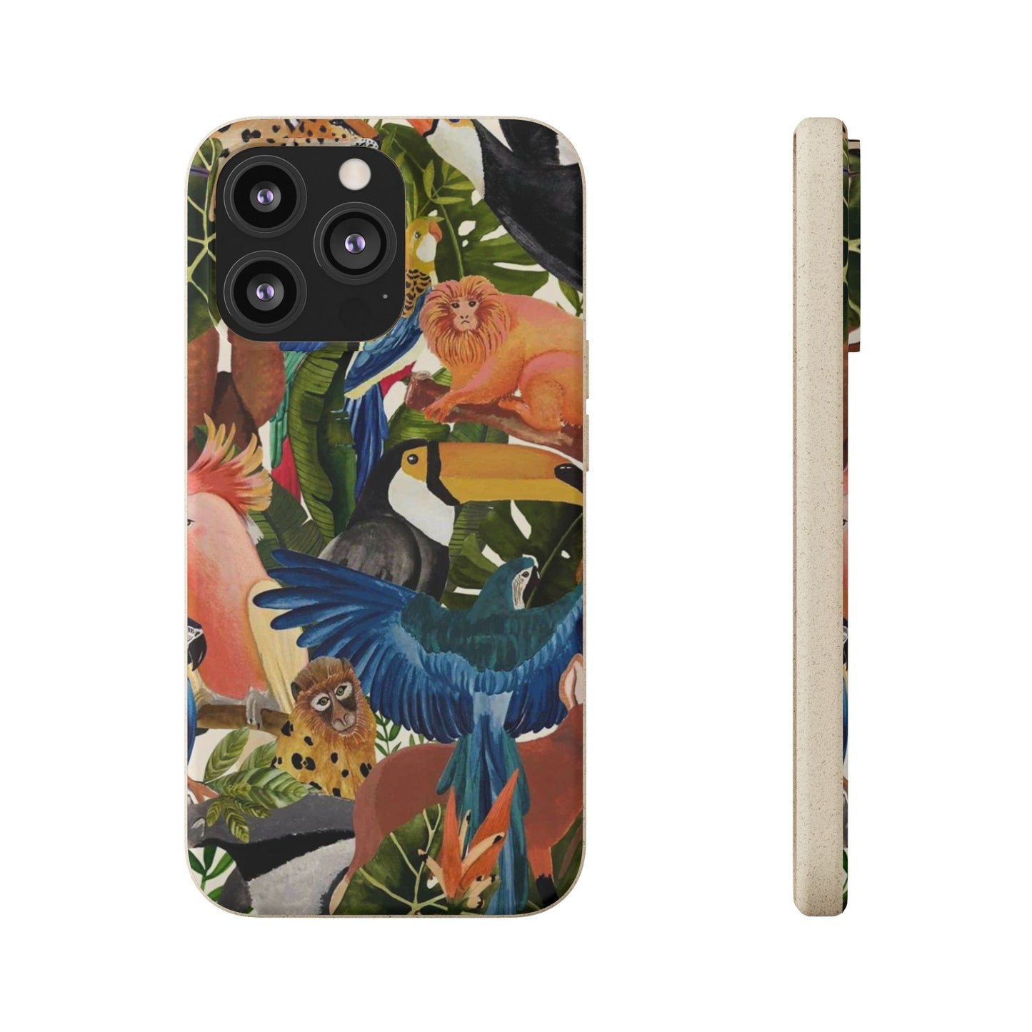 Funda Biodegradable | Pintura Aves de la Amazonía | iPhone y Samsung