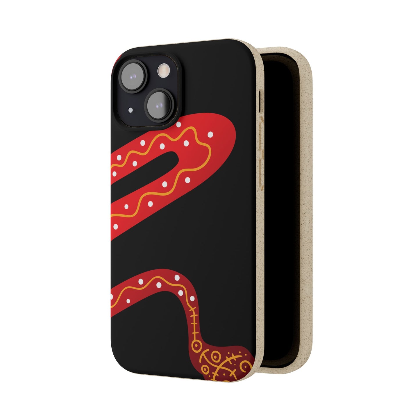 Funda de móvil biodegradable - Wiyu - "La serpiente emplumada" – Serie Amazonía