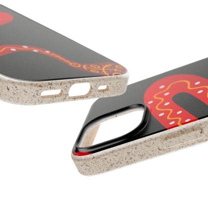 Funda de móvil biodegradable - Wiyu - "La serpiente emplumada" – Serie Amazonía
