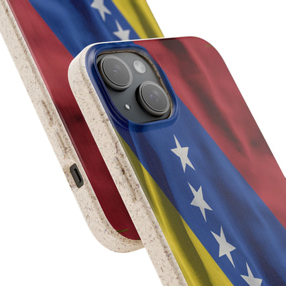 Funda Biodegradable | Bandera de Venezuela – 7 Estrellas | iPhone y Samsung