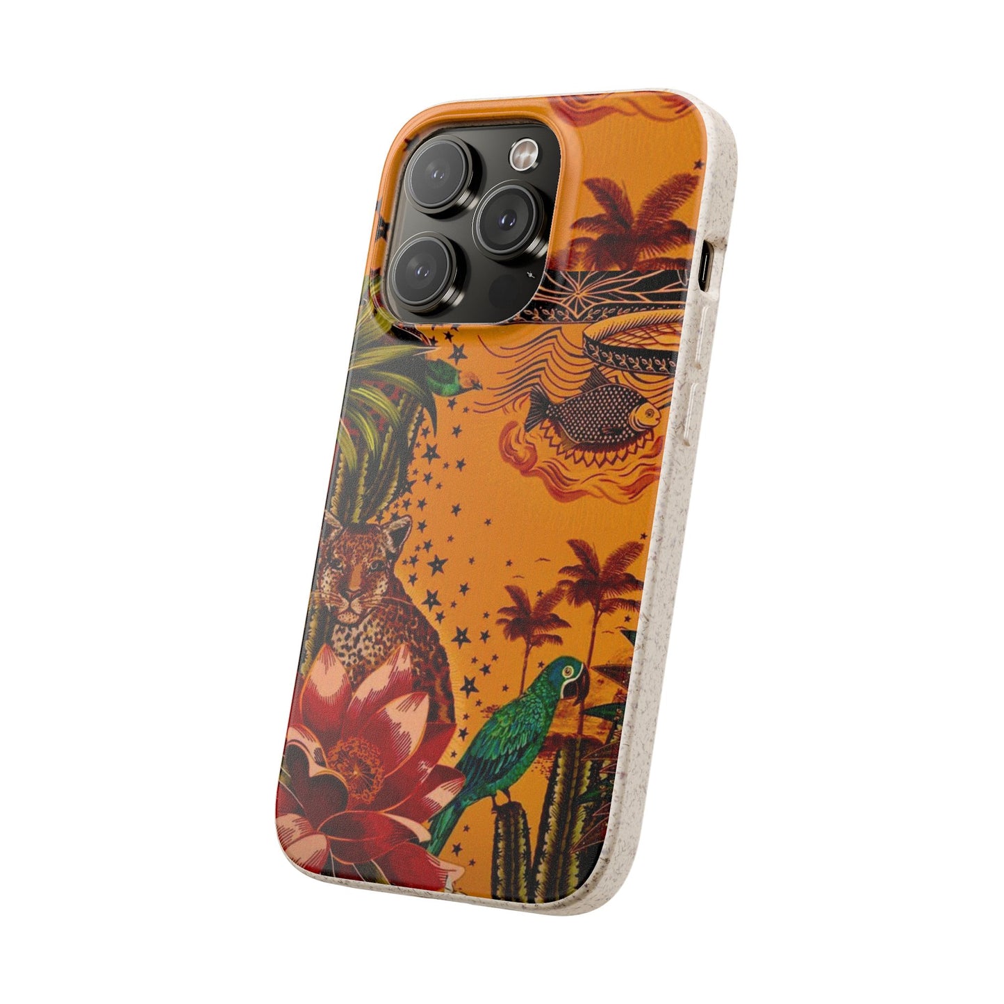 🌿 Fundas Biodegradables – Pintura de la Amazonía | Funda Ecológica para iPhone y Samsung