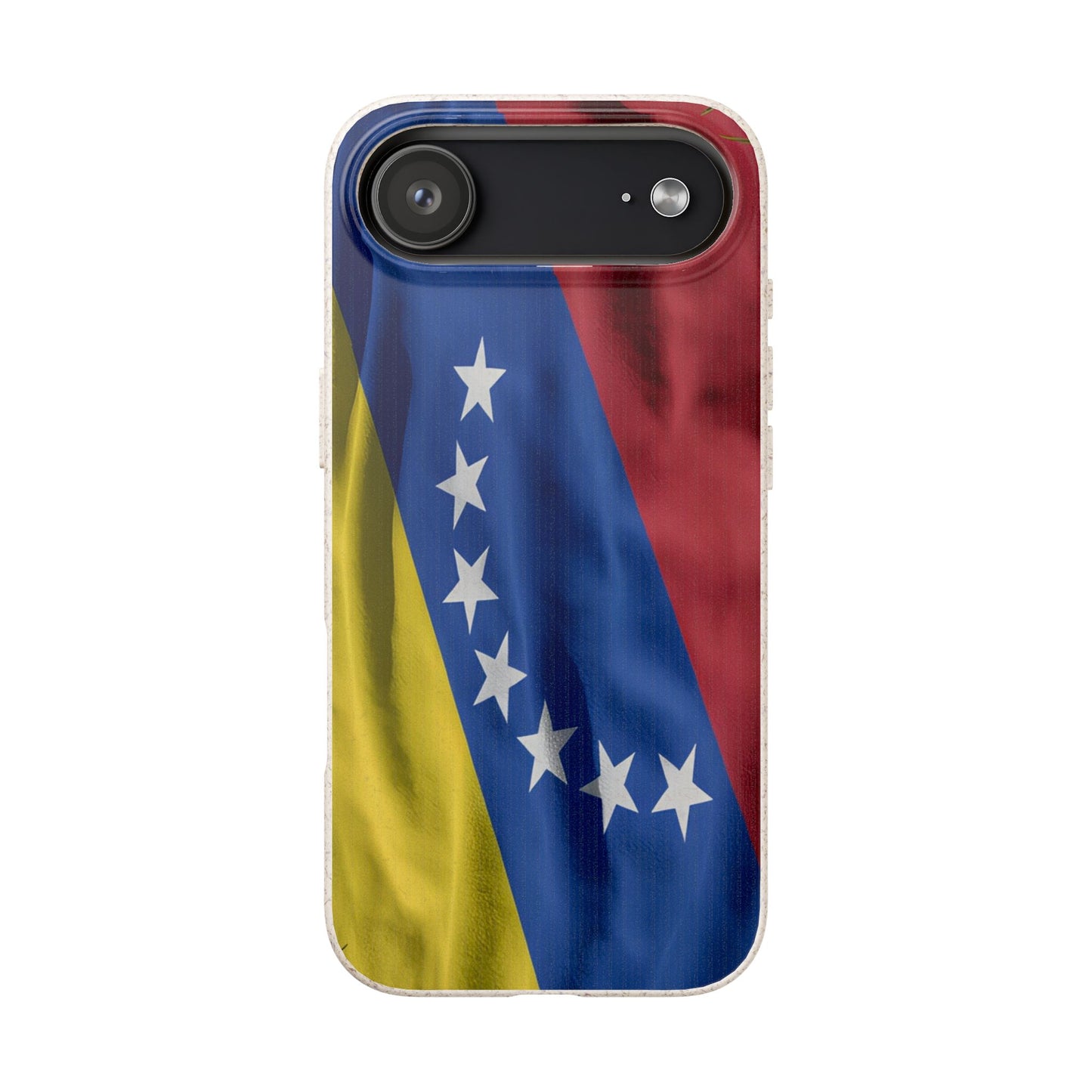 Forro para Celular Bandera de Venezuela | 7 Estrellas | Biodegradable | Personalízalo con tus iniciales o nombre