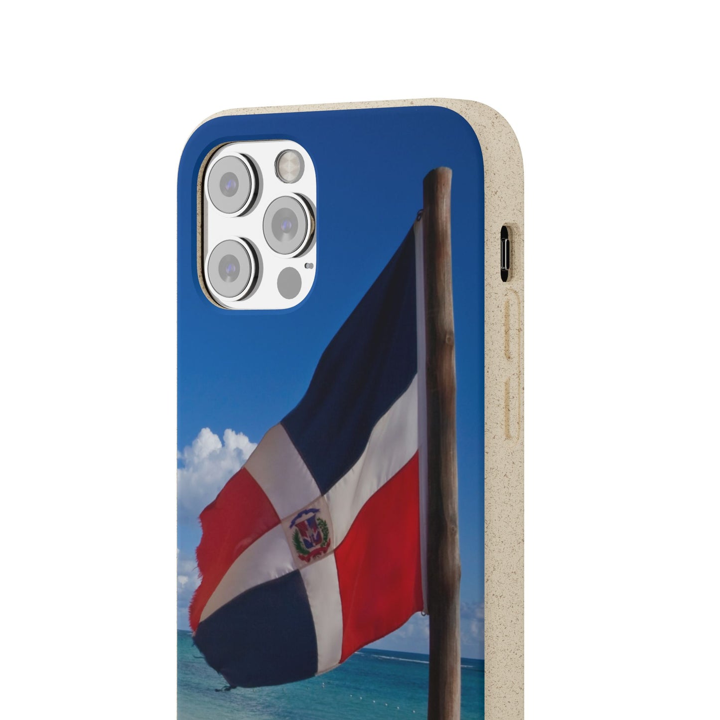 Funda Biodegradable | Bandera de RD en la Playa 🇩🇴 | iPhone y Samsung