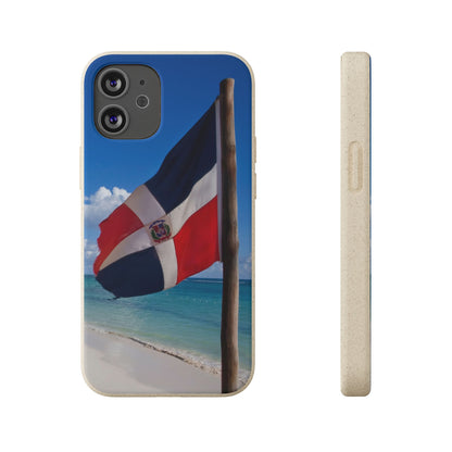 Funda Biodegradable | Bandera de RD en la Playa 🇩🇴 | iPhone y Samsung