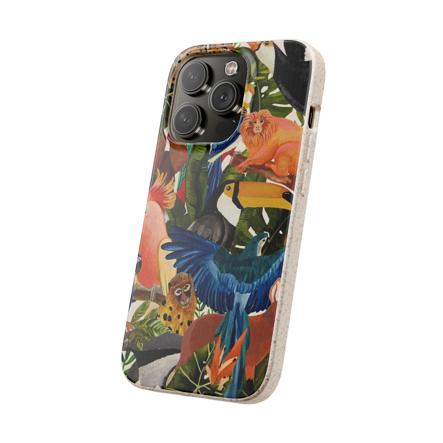 Funda Biodegradable | Pintura Aves de la Amazonía | iPhone y Samsung