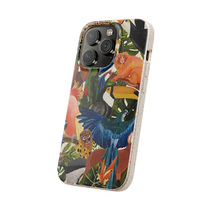 Funda Biodegradable | Pintura Aves de la Amazonía | iPhone y Samsung