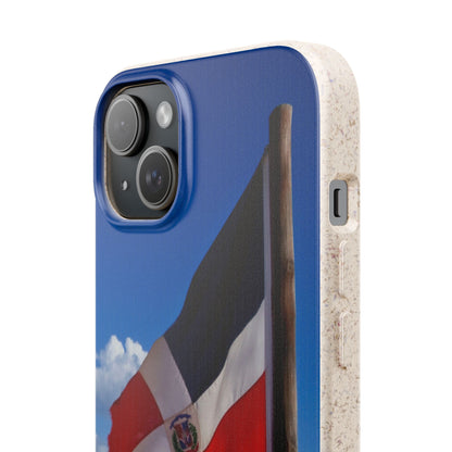 Funda Biodegradable | Bandera de RD en la Playa 🇩🇴 | iPhone y Samsung