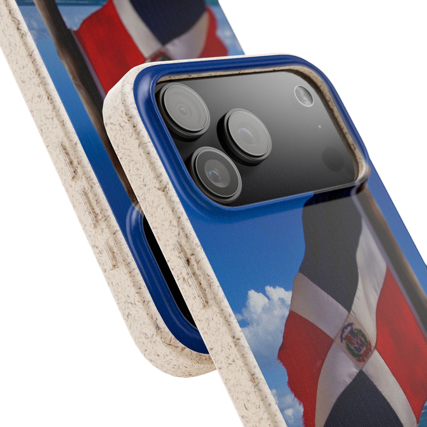 Funda Biodegradable | Bandera de RD en la Playa 🇩🇴 | iPhone y Samsung