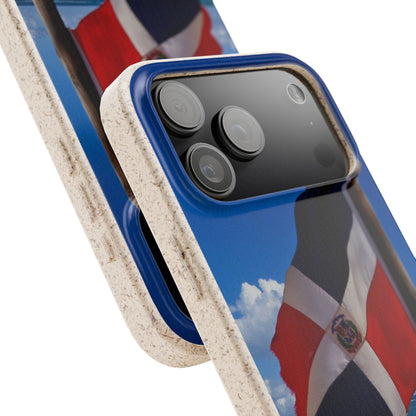 Funda Biodegradable | Bandera de RD en la Playa 🇩🇴 | iPhone y Samsung