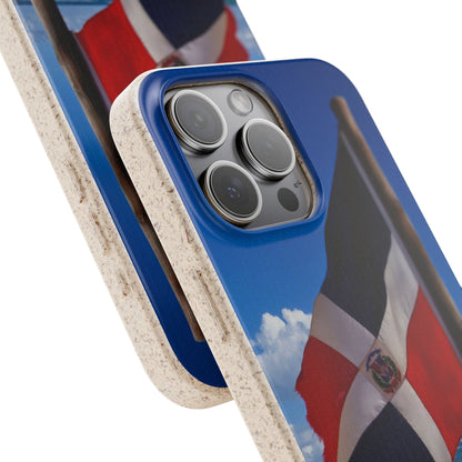 Funda Biodegradable | Bandera de RD en la Playa 🇩🇴 | iPhone y Samsung