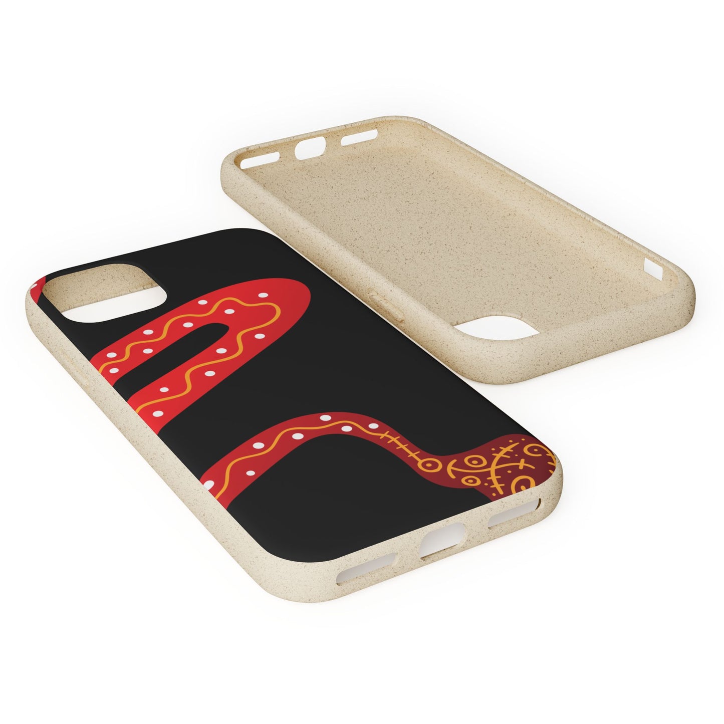 Funda de móvil biodegradable - Wiyu - "La serpiente emplumada" – Serie Amazonía