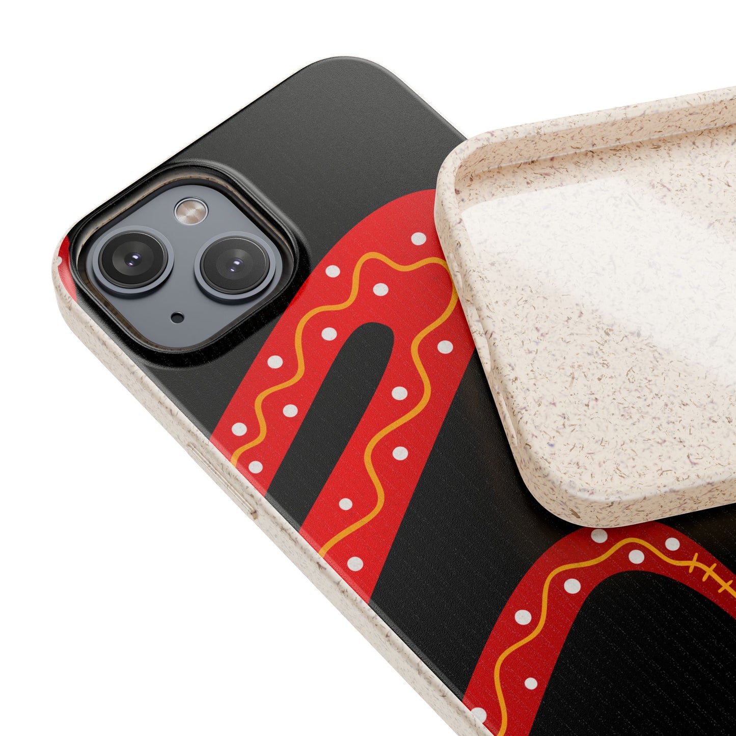 Funda de móvil biodegradable - Wiyu - "La serpiente emplumada" – Serie Amazonía