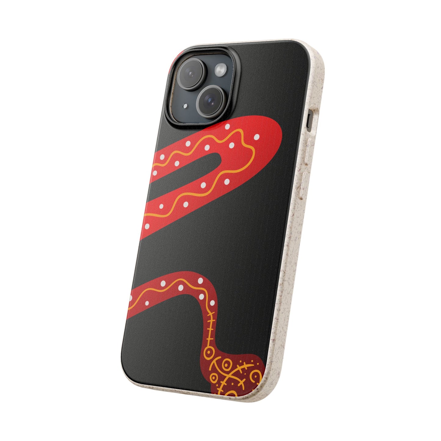 Funda de móvil biodegradable - Wiyu - "La serpiente emplumada" – Serie Amazonía
