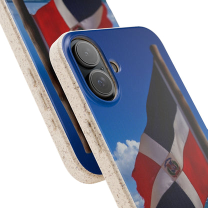 Funda Biodegradable | Bandera de RD en la Playa 🇩🇴 | iPhone y Samsung