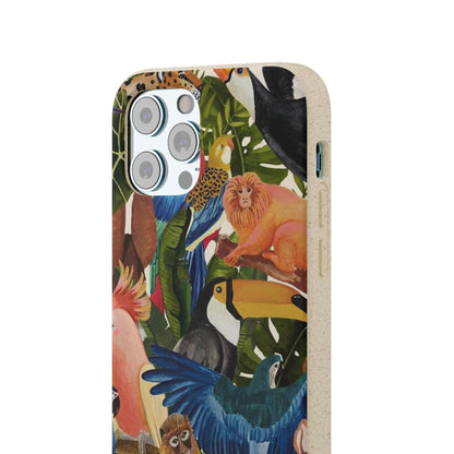 Funda Biodegradable | Pintura Aves de la Amazonía | iPhone y Samsung