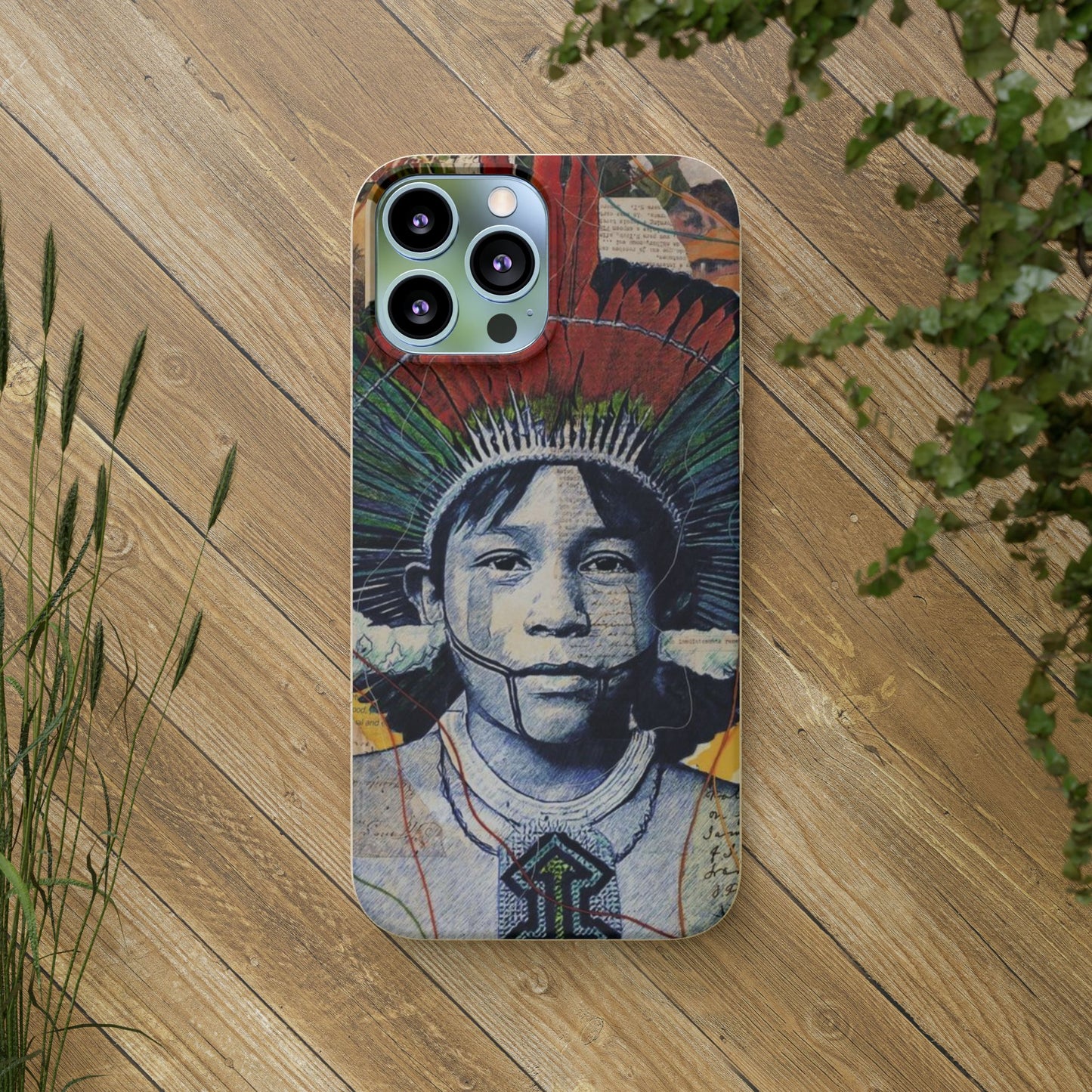 Fundas Biodegradables – collage de la Amazonía | Funda Ecológica para iPhone y Samsung