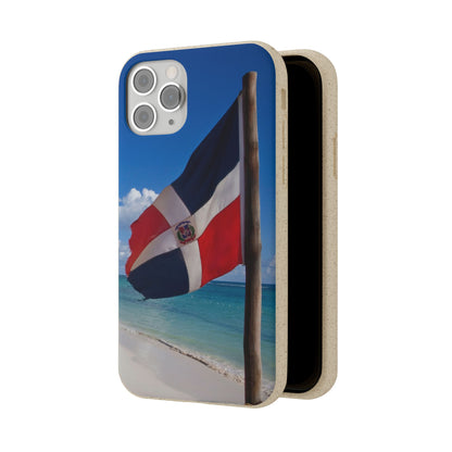 Funda Biodegradable | Bandera de RD en la Playa 🇩🇴 | iPhone y Samsung