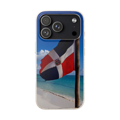 Funda Biodegradable | Bandera de RD en la Playa 🇩🇴 | iPhone y Samsung