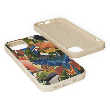 Funda Biodegradable | Pintura Aves de la Amazonía | iPhone y Samsung