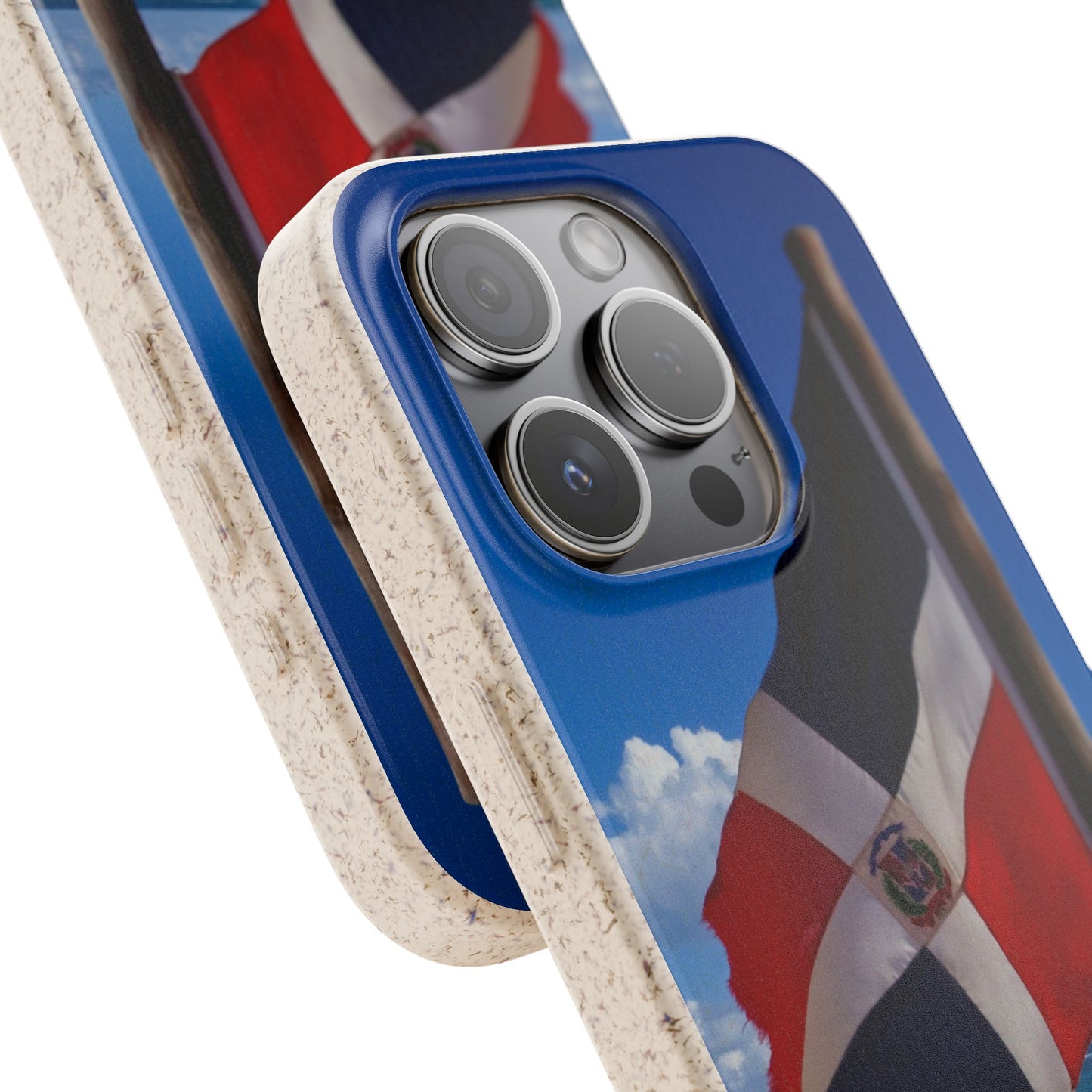 Funda Biodegradable | Bandera de RD en la Playa 🇩🇴 | iPhone y Samsung