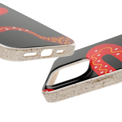 Funda de móvil biodegradable - Wiyu - "La serpiente emplumada" – Serie Amazonía