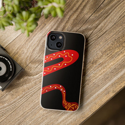 Funda de móvil biodegradable - Wiyu - "La serpiente emplumada" – Serie Amazonía
