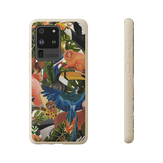 Funda Biodegradable | Pintura Aves de la Amazonía | iPhone y Samsung
