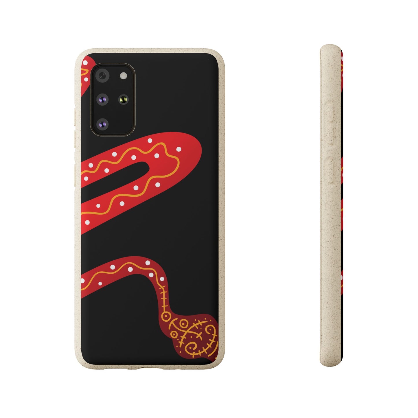 Funda de móvil biodegradable - Wiyu - "La serpiente emplumada" – Serie Amazonía