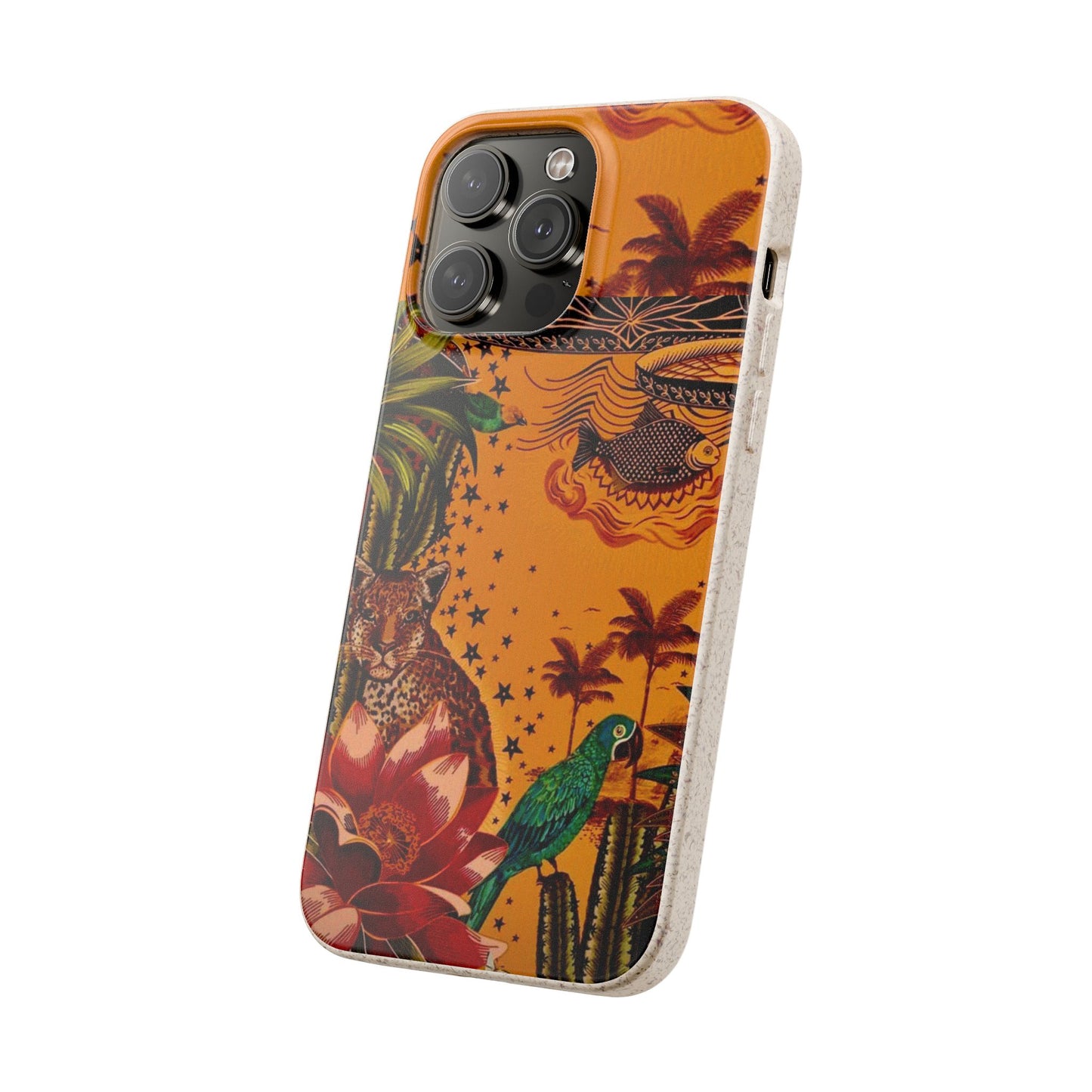 🌿 Fundas Biodegradables – Pintura de la Amazonía | Funda Ecológica para iPhone y Samsung