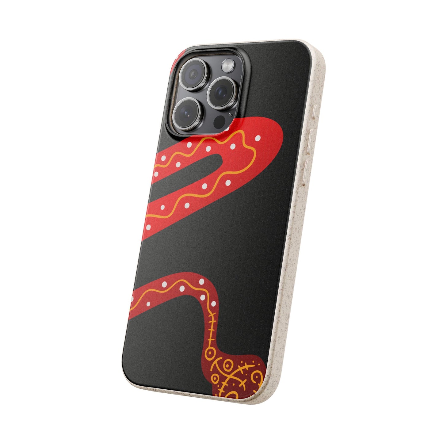 Funda de móvil biodegradable - Wiyu - "La serpiente emplumada" – Serie Amazonía