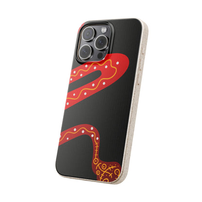 Funda de móvil biodegradable - Wiyu - "La serpiente emplumada" – Serie Amazonía