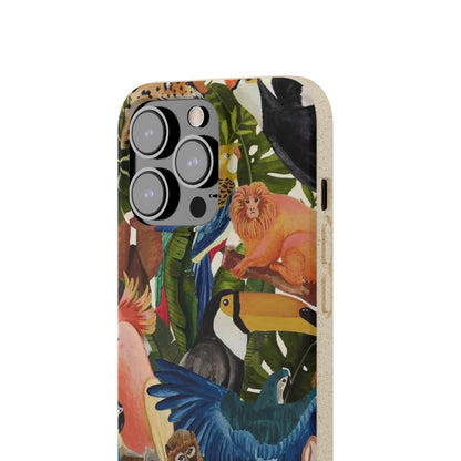 Funda Biodegradable | Pintura Aves de la Amazonía | iPhone y Samsung