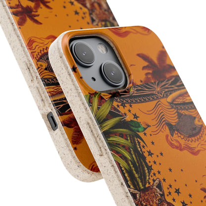 🌿 Fundas Biodegradables – Pintura de la Amazonía | Funda Ecológica para iPhone y Samsung