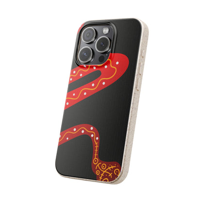 Funda de móvil biodegradable - Wiyu - "La serpiente emplumada" – Serie Amazonía