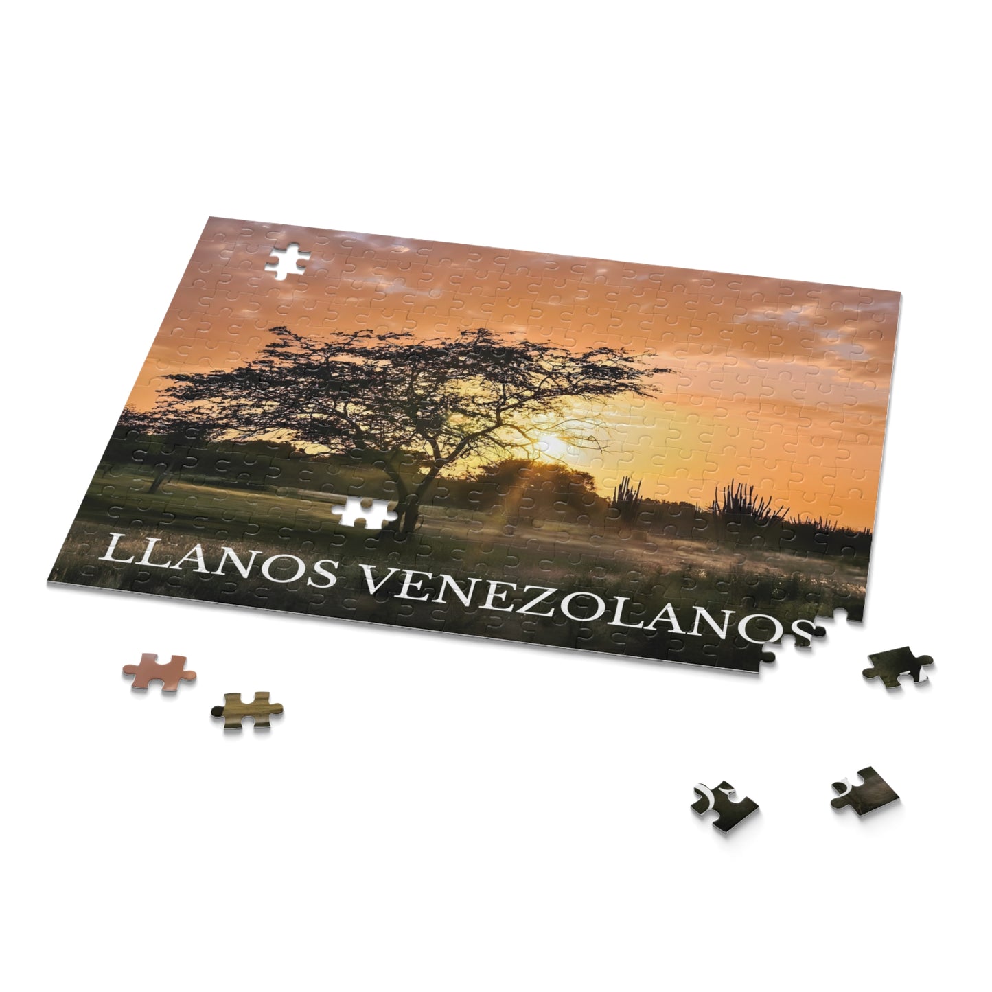 Rompecabezas Atardecer en los Llanos Venezolanos | Paisaje Natural de Venezuela (120, 252 o 500 Piezas)