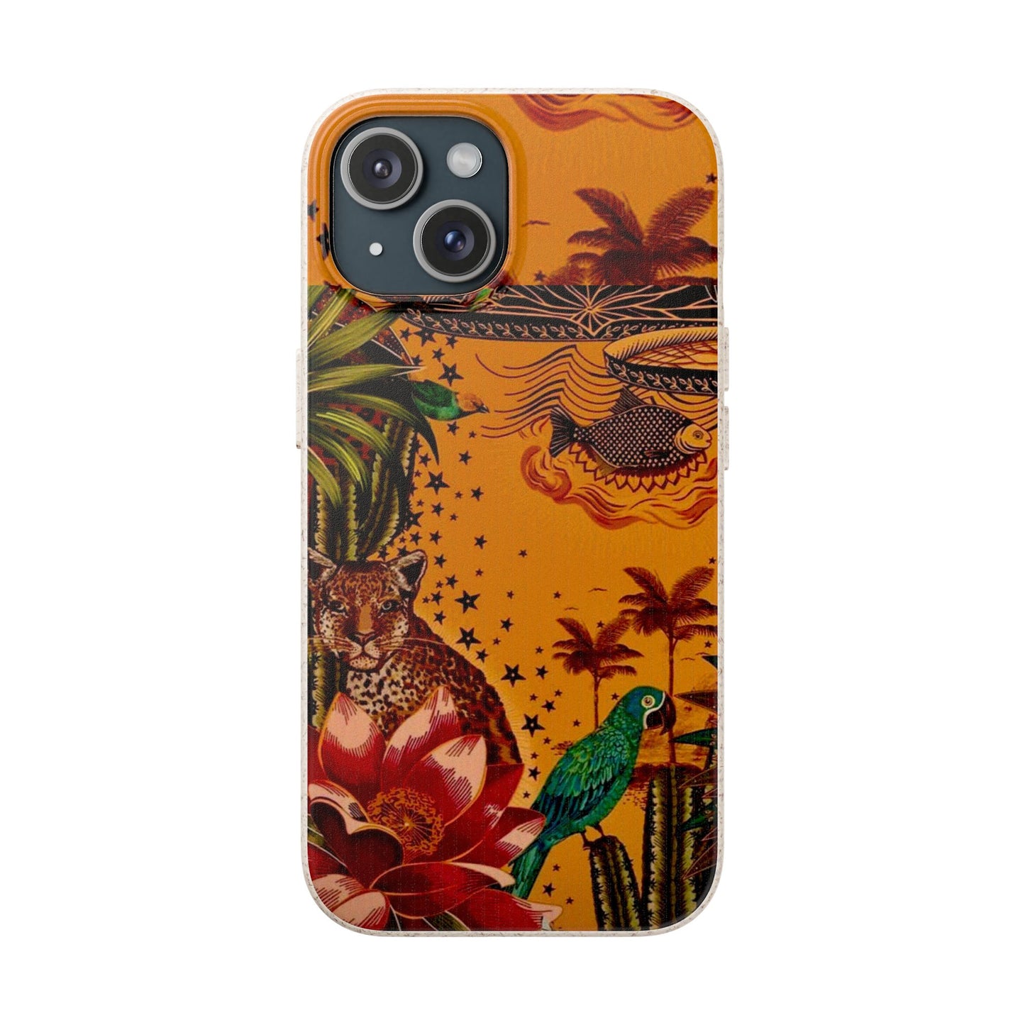🌿 Fundas Biodegradables – Pintura de la Amazonía | Funda Ecológica para iPhone y Samsung