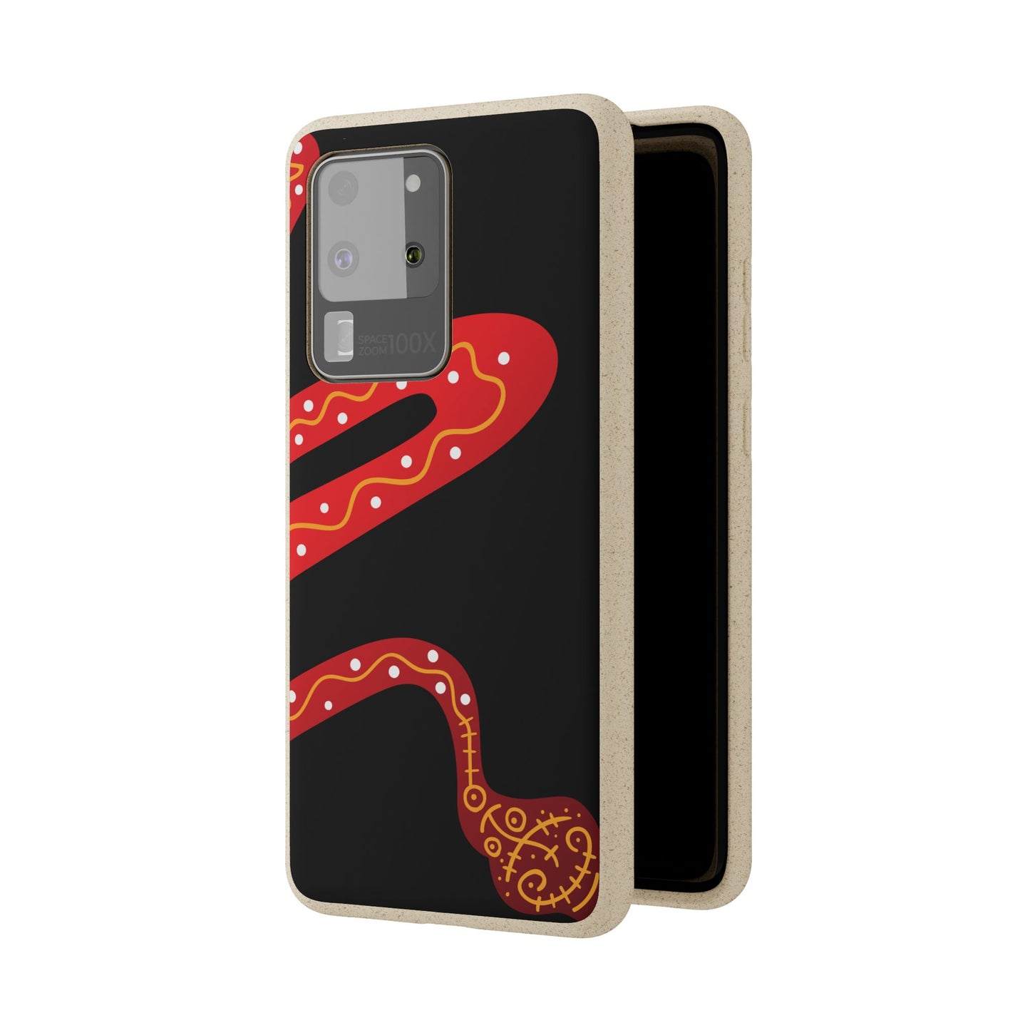 Funda de móvil biodegradable - Wiyu - "La serpiente emplumada" – Serie Amazonía