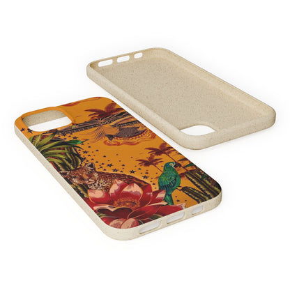 🌿 Fundas Biodegradables – Pintura de la Amazonía | Funda Ecológica para iPhone y Samsung
