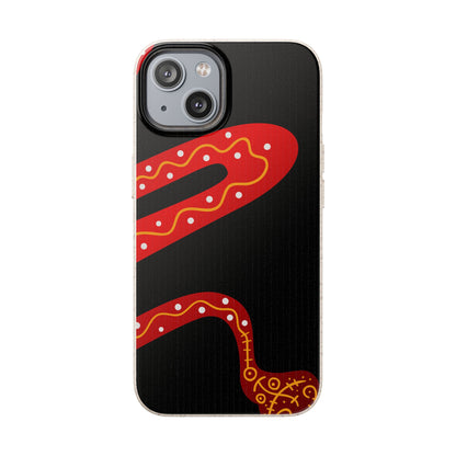 Funda de móvil biodegradable - Wiyu - "La serpiente emplumada" – Serie Amazonía