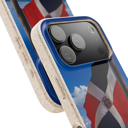 Funda Biodegradable | Bandera de RD en la Playa 🇩🇴 | iPhone y Samsung