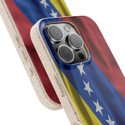 Funda Biodegradable | Bandera de Venezuela – 7 Estrellas | iPhone y Samsung