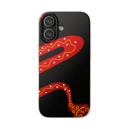 Funda de móvil biodegradable - Wiyu - "La serpiente emplumada" – Serie Amazonía
